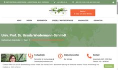 Univ.Prof. Dr. Ursula Wiedermann-Schmidt PhD MSc Webseite
