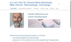 Ao.Univ.Prof. Dr. Clemens Maria Scheinecker MBA Webseite