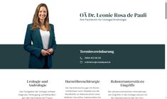 Dr. Leonie Rosa de Pauli Webseite