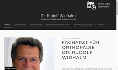 MR Dr. Rudolf Widhalm Webseite