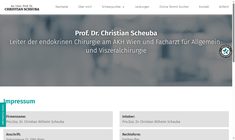 Ao.Univ.Prof. Dr. Christian Wilhelm Scheuba Webseite