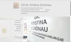 Dr. Kristina Schönau Webseite