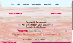 MR Dr. Hubert Wilfert Webseite