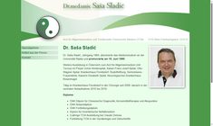 Dr. Sasa Sladic Webseite