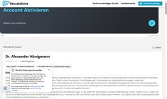 Dr. Alexander Hönigmann Webseite