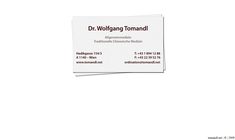 Dr. Wolfgang Tomandl Webseite