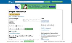 Dr. Reinhard Berger Webseite