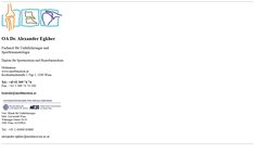 Dr. Alexander Egkher Webseite