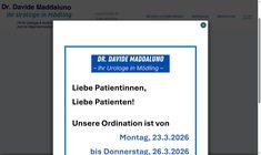 Dr. Davide Luigi Michelangelo Maddaluno Webseite