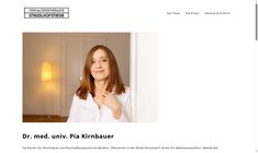 Dr. Pia Kirnbauer Webseite