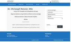 Dr. Christoph Reisner MSc Webseite