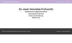 Dr. Henriette Frühwirth Webseite