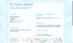 Dr. Florian Wepner Webseite