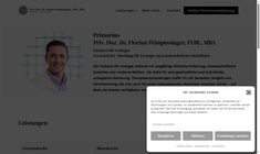 Prim.Priv.Doz. Dr. Thomas Florian Wimpissinger MBA Webseite