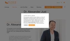 Dr. Alexander Just Webseite