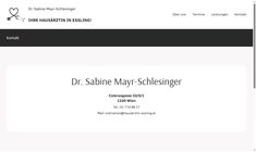 Dr. Sabine Mayr-Schlesinger Webseite